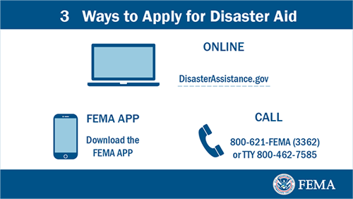 3 Ways to apply for Disaster Aid